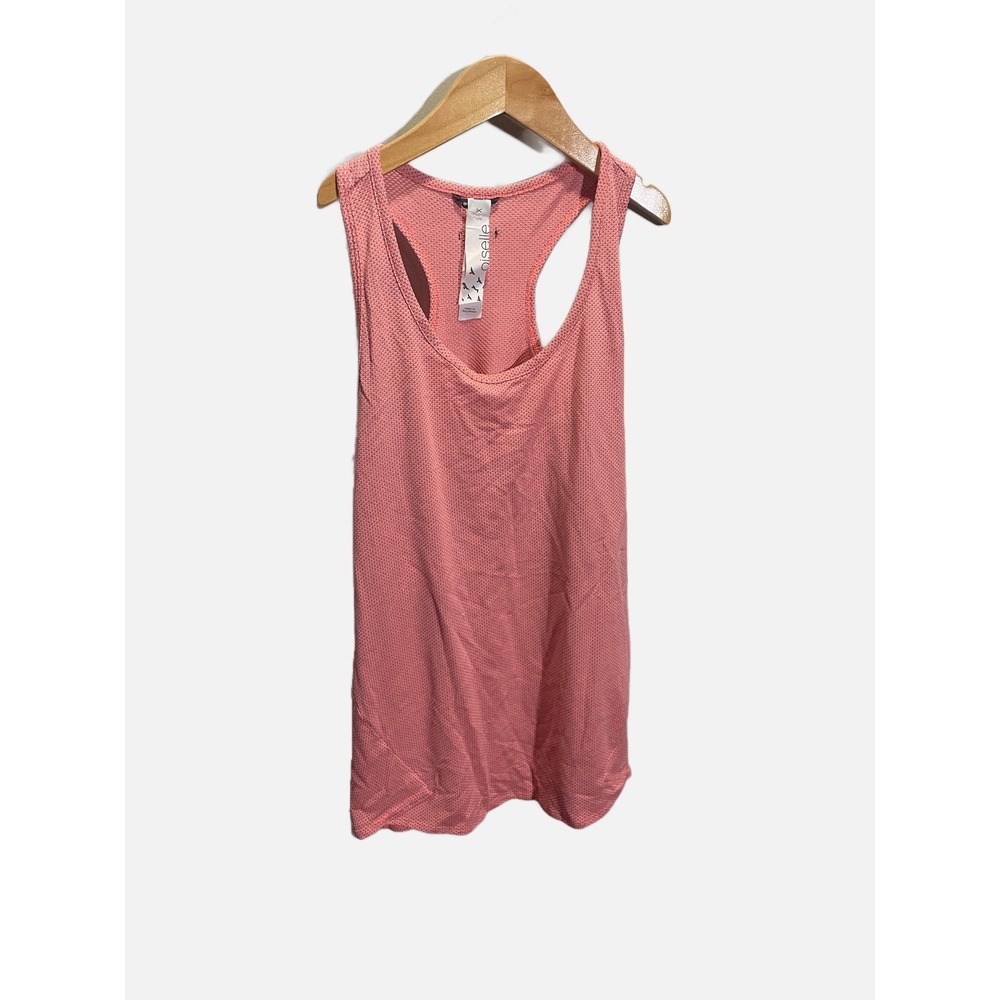 Oiselle Flyte Tank Top Womens 6 Pink Racerback Mesh Running Athletic Gym Sporty